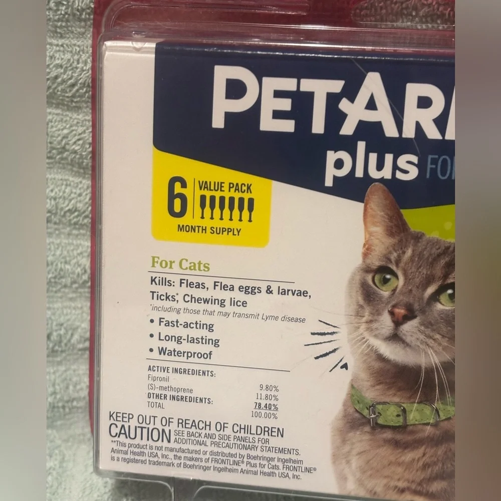 Flea & Tick Treatment Cats — Pet Armor Plus. Over 1.5 lbs. 8 weeks + NEW - Picture 2 of 9